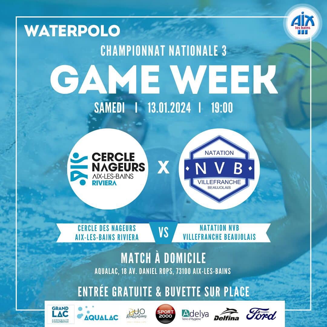 Match Waterpolo N3 13/01/2024