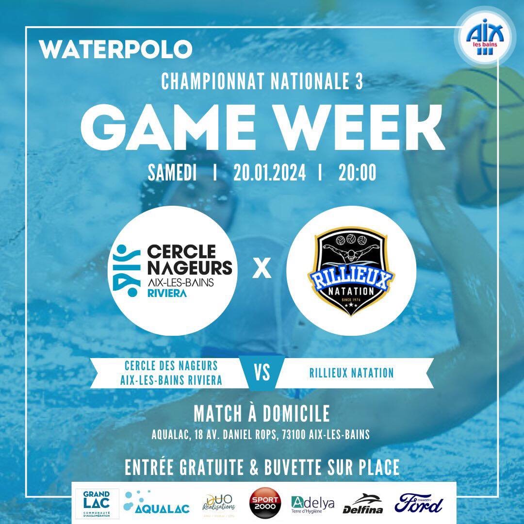 Match Waterpolo N3 20/01/2024